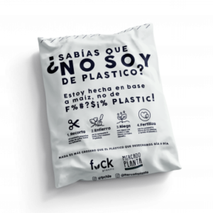 Set Bolsa Envios Compostable - Gris Glaciar - 45x60cms (100 unidades)